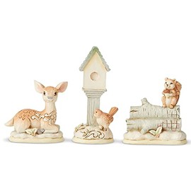 Heartwood Creek by Jim Shore White Woodland Set of 3 Figurine