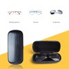 EZESO Hard Case Glasses Case, Portable Aluminium Glasses Case, Lightweight