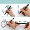 WINKIO 12 x acrylic pens (black/white) (black)