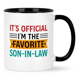 Maustic Son in Law Gifts, Son in Law Gifts from Mother in Law Father in Law, Christmas Birthday Father's Day Gifts for Son in Law, Son in Law Mug, Favorite Son in Law, 11Oz