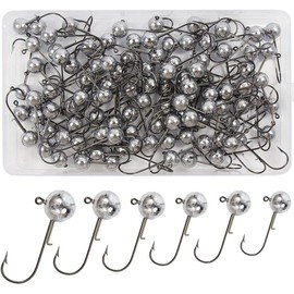 Croch Jig Hooks for Rubber Fish - Fishing Hook Set with Various Sizes (1 g - 20 g) - Ideal for Perch, Zander, Pike - 60 Pieces