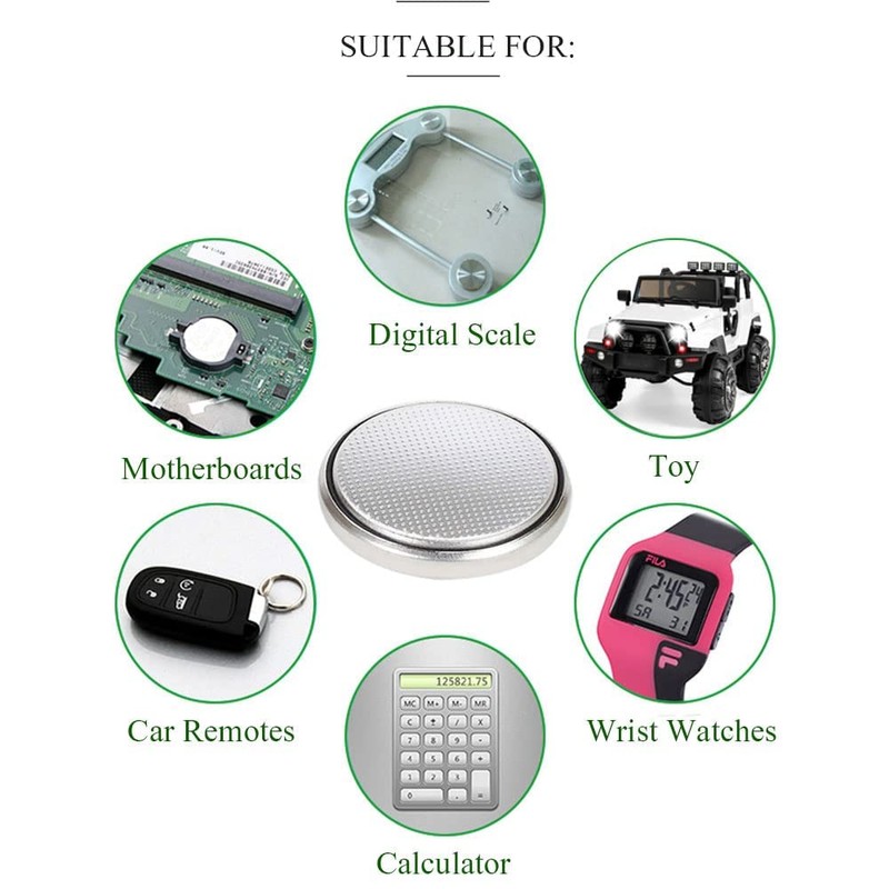 Toshiba CR1616 3V Lithium Coin Cell Battery Pack of 5