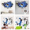 OCXEQJX 3D Blue Out of Space Milky Way Wall Decals
