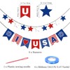 DACHUI 4th of July Patriotic Decorations Set, 36 Pcs Independence