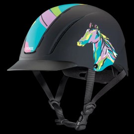 Troxel Helmet Pop Art Pony Spirit Riding Helmet Horse Safety Low Profile Equine - Large