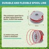 Strimmer Wire, 4 PCS Strimmer Spool Line Compatible with Flymo