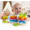 Hape Wooden Double Rainbow Stacker Set| Color Recognition Stacker &