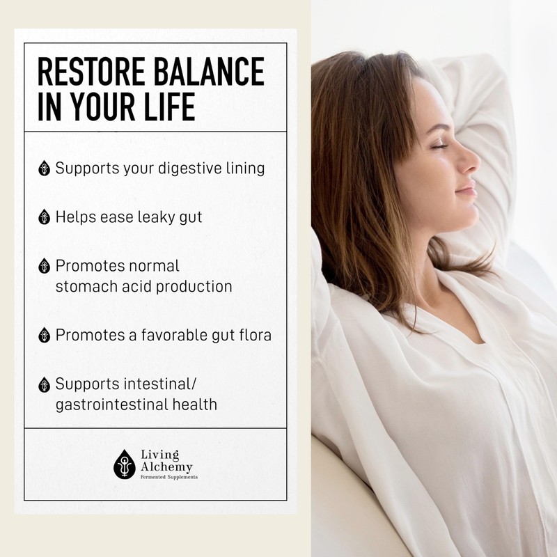 Living Alchemy Gut Health Supplement - Your Flora Probiotic Terrain