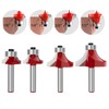 ROOCBIT Roundover Edging Router Bit Set Woodworking Milling Cutter Tools