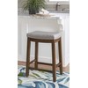 Linon Home Décor Kingston Rustic Backless Counter Stool,
