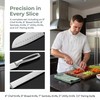 Silver Kitchen Knife Set of 5 - Satin Finish Blade