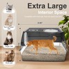 Stainless Steel Litter Box with Lid XL Extra Large Litter
