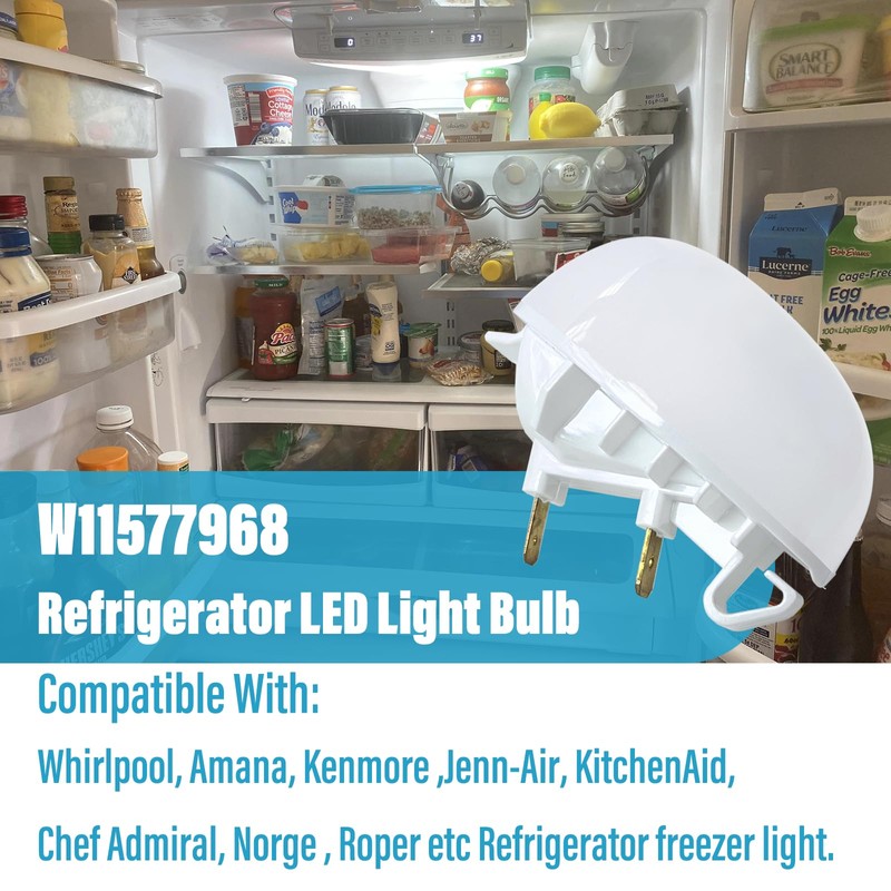 W11577968 W11429584 for Whirlpool Appliance Bulb-Light Refrigerator LED Light Replace