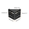 uxcell 4Pcs Inside Corner Bracket Gusset, 78x78x79mm 8080 Angle Connectors