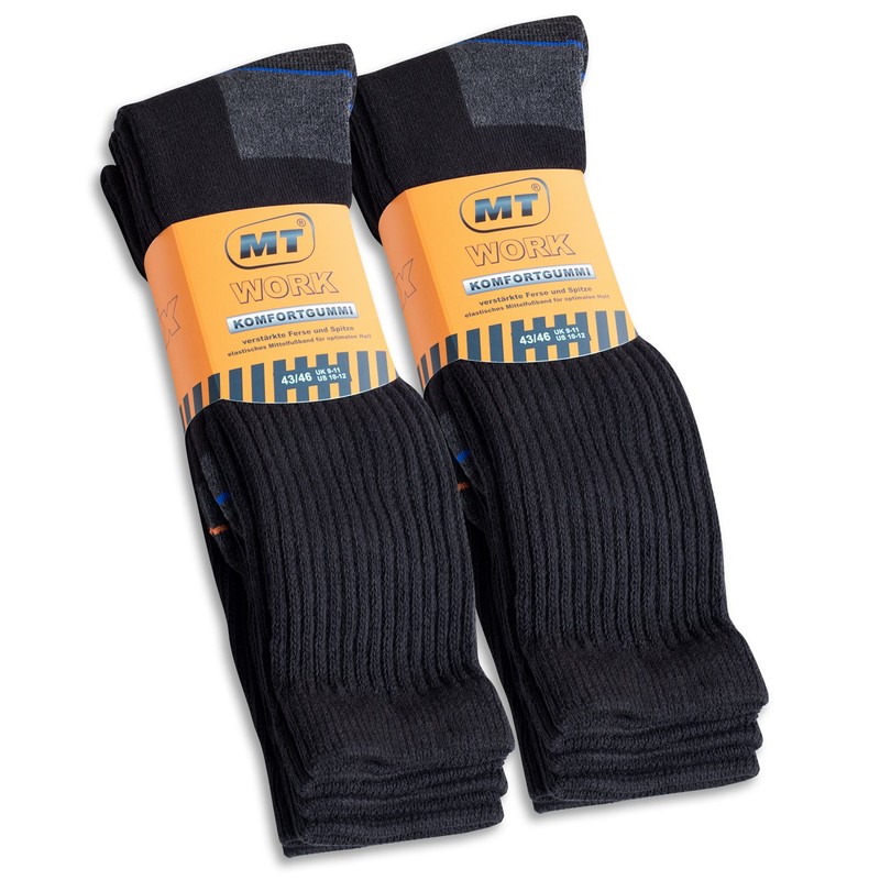MT Men's Work and Leisure Socks (6 or 12 Pairs)