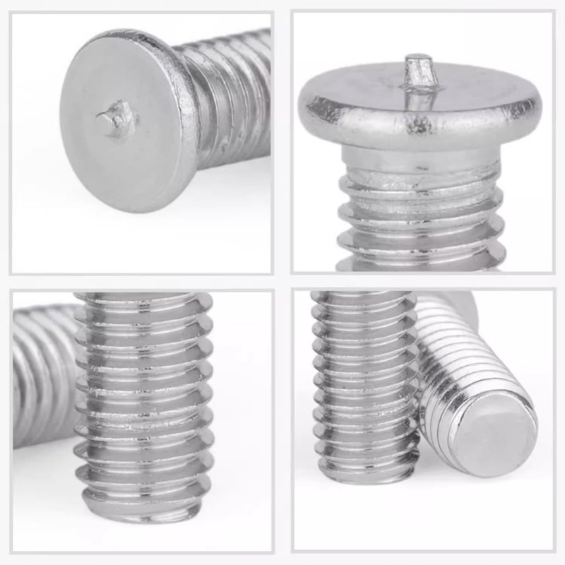 M6 x 16mm 304 Stainless Steel Welding Stud Machinery Screws,