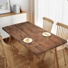 LKEZYOEL Fitted Rectangle Table Cloth for 4ft Table Old Brown
