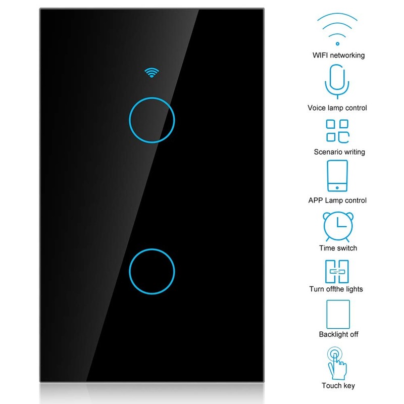 WiFi Touch Screen Switch Remote Switch with Highly Sensitive Touch