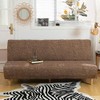 Topchances Armless Sofa Bed Cover, Polyester Spandex Futon Slipcover, Anti-Slip