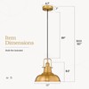 zeyu 2 Pack Farmhouse Pendant Lights, 11-inch Industrial Ceiling Pendant