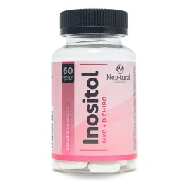 Inositol Myo  D-Chiro  60 Cpsulas de 500mg  Neo-tural  Apoyo Natural para Ciclo Femenino y Bienestar Hormonal                                         