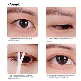 Cintas para Párpados, 240 Pares Pegatinas de Párpados Dobles Invisibilidad Transpirable Cinta de Párpados Forma Delga Ojos Herramienta Maquillaje Mujeres Grandes Párpados Pega Levanta Parpados