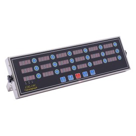 Commercial Kitchen Timer with 18 Channels, Professional LED Digital Timer for Cooking, Loud Alarm Volume +/-, Heavy Duty Stainless Steel Large Timers with Waterproof Panel & Memory Function