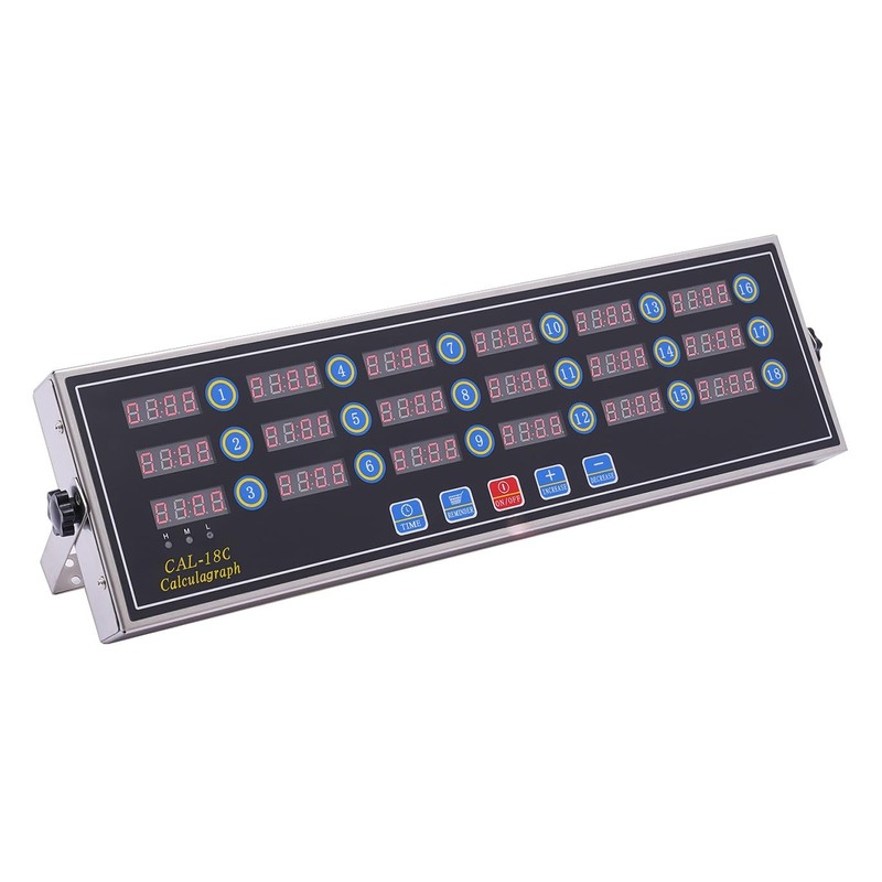 Commercial Kitchen Timer with 18 Channels, Professional LED Digital Timer