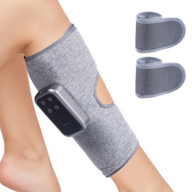 ZHOUMADE Cordless Leg Massager with Heat and Compression, Rechargeable Leg Compression Massager for Circulation, Muscle Relaxation for Calf, Gifts for Dad Mom Men Women Gym Office Home (1 Piece)