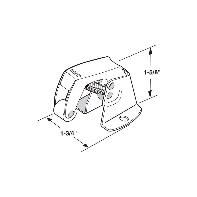 Prime-Line K 5051 1-3/4 In. Zinc-Plated Steel Construction Screen Door