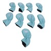 9pcs Golf Club Cover PU Leather Stylish Portable Golf Head