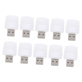 HOMSFOU 10 Stück USB Nachtlicht USB Atmosphärenlichter Auto LED Leuchten Innenraum Monitor Lichtleiste USB Laptop Auto Schreibtisch USB Adapter Tisch Mit Tragbarem USB