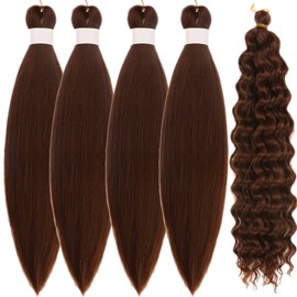 Brown Boho Braiding Hair Curly Braiding Hair for Bob Boho Braids Bohemian Braiding Hair