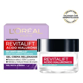 Gel Crema Hidratante Oréal Paris Revitalift Ácido Hialurónico