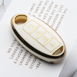 WTSHOPME Key Fob Cover Fit for Nissan Altima Rogue Sentra Pathfinder Frontier Maxima Titan Armada Versa Smart Key