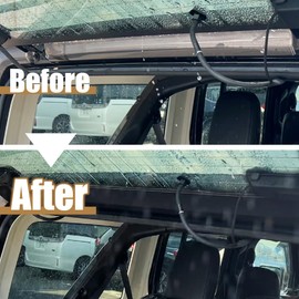 AZUTO Rear Window Trench Hood　for Jeep Wrangler JL 2018-2024 Wrangler Accessories MHG-045