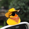 wonuu Bright Cowboy Hat Rubber Ducks, Dashboard Decorations Duck for
