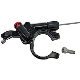 YNK Bicycle Remote Lockout Lever with Inner Cable & Housing End Caps Aluminum Alloy for Mountain Bike MTB Road Bike (A)