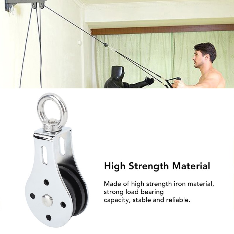 Lifting Single Pulley High Load Bearing Iron Noise Free Swivel