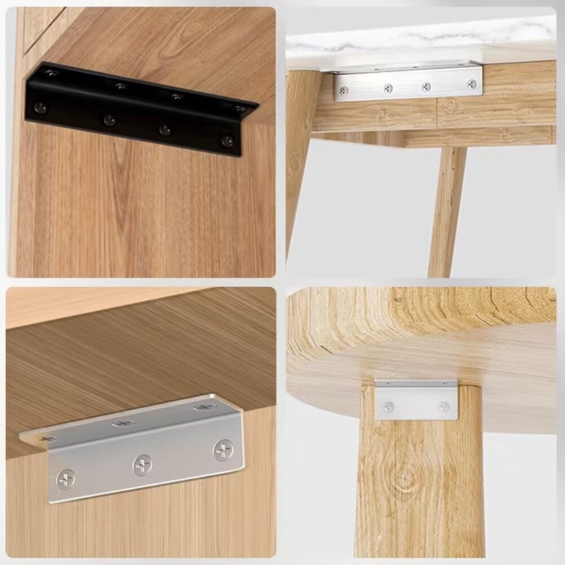 L Brackets, 4PCS Corner Brace Angle Bracket, Superior Stainless Steel