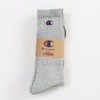 Champion CMSCY002/CMSCH002 Men's High Socks, Plain Socks, 3-Pair Set, Half