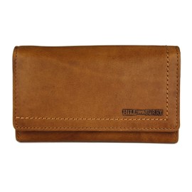 Hill Burry High-Quality Vintage Leather Women's Wallet Long Purse made of Soft Leather 17.5 x 10 x 3 cm (W x H x D), brown