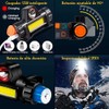 CREADY Pack de 2 linternas LED recargables Linterna frontal con