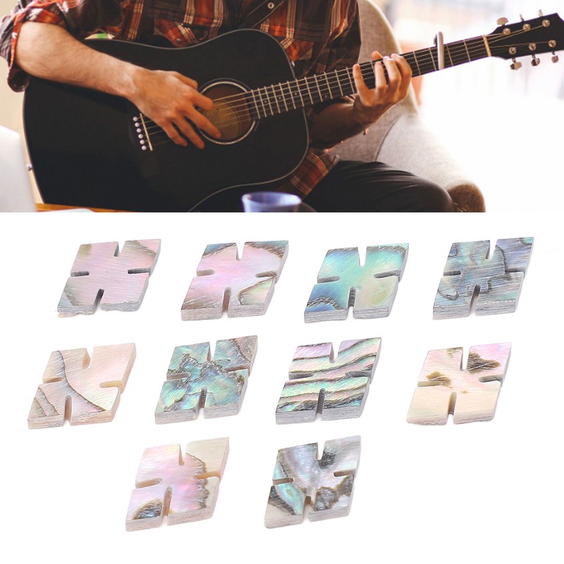 10 Pcs Guitar Fingerboard Inlay Abalone Shell Exquisite Beautiful Fretboard
