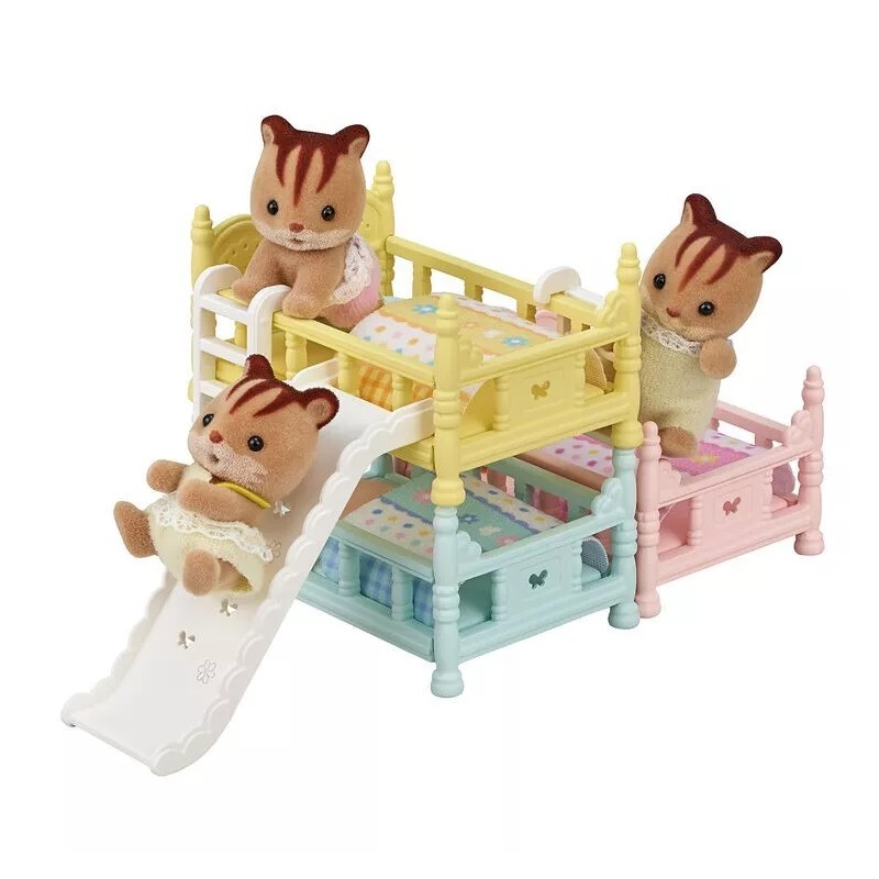 Calico Critters Sylvanian Families Calico Critters Triple Baby Bunk Beds
