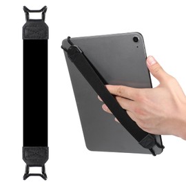 Yuomeaz Tablet Hand Strap, 8.6-15in Universal Adjustable Tablet Strap, Versatile Tablets Hand Holder Fastening Handle Grip Suitable for All 7-8" Tablets (Black)