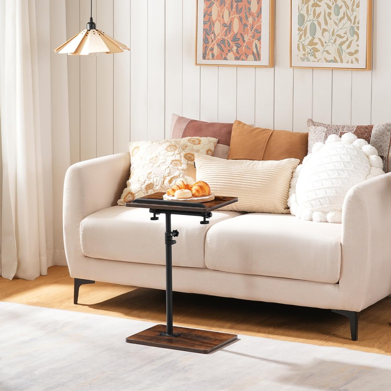 MAHANCRIS TV Tray Table, Sofa Armrest Tray Table for Couch,