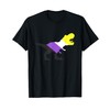 Trex Nonbinary Dinosaur Pride Non-Binary Flag Non Bino Saur T-Shirt