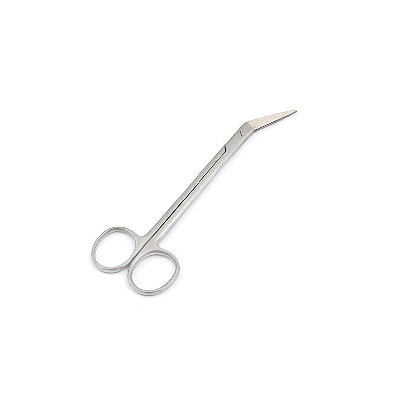 AA PRO Dental Kelly Angled Scissors Sharp Point Ring Handle