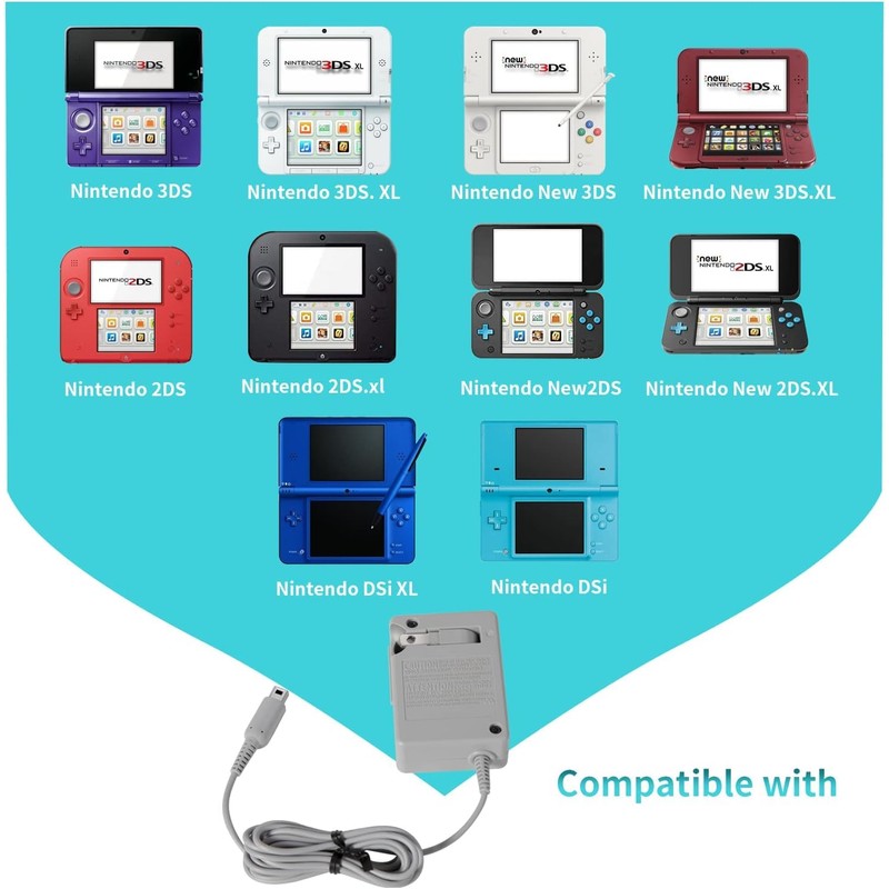 3DS Charger Power Adapter - OEM Original Replacement Power Supply